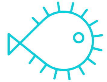 Fugu fish logo